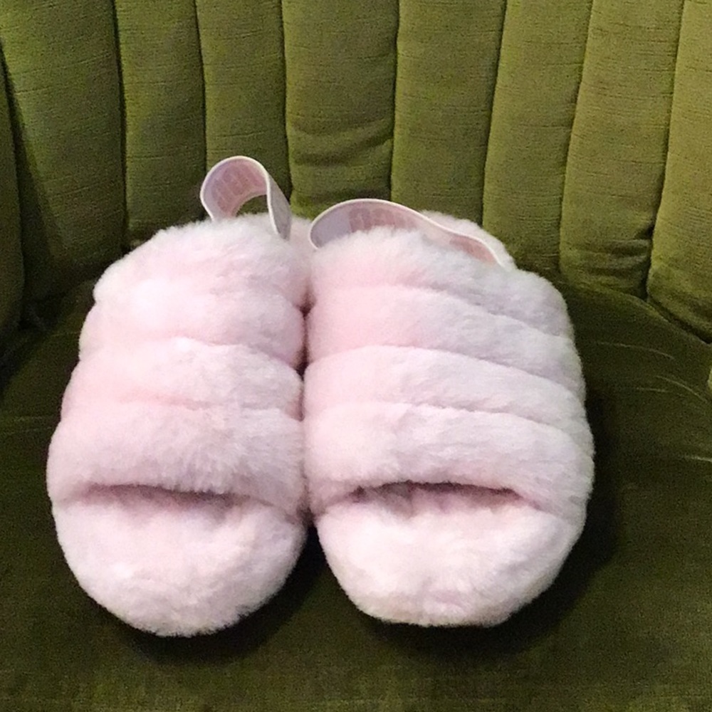 Ugg furry slippers
